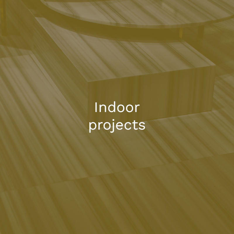 Indoor projects button off